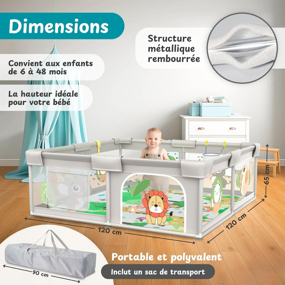 Parc bébé pliant
