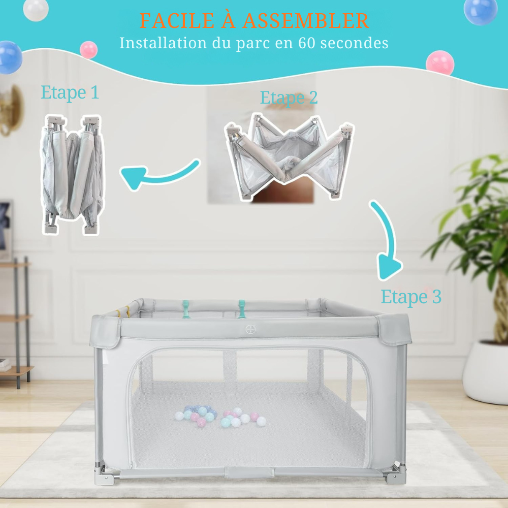 Parc au sol bébé