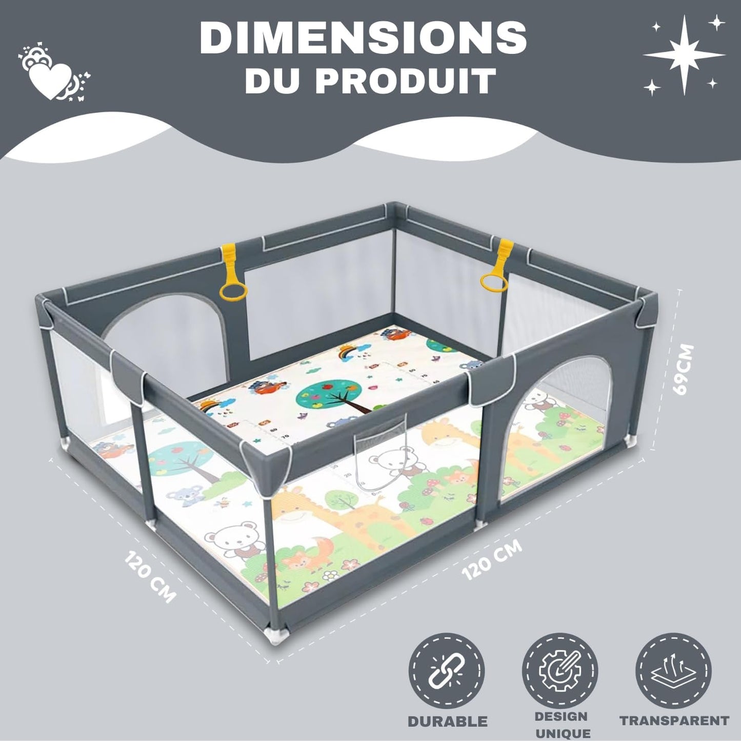 Parc bébé 120 x 120