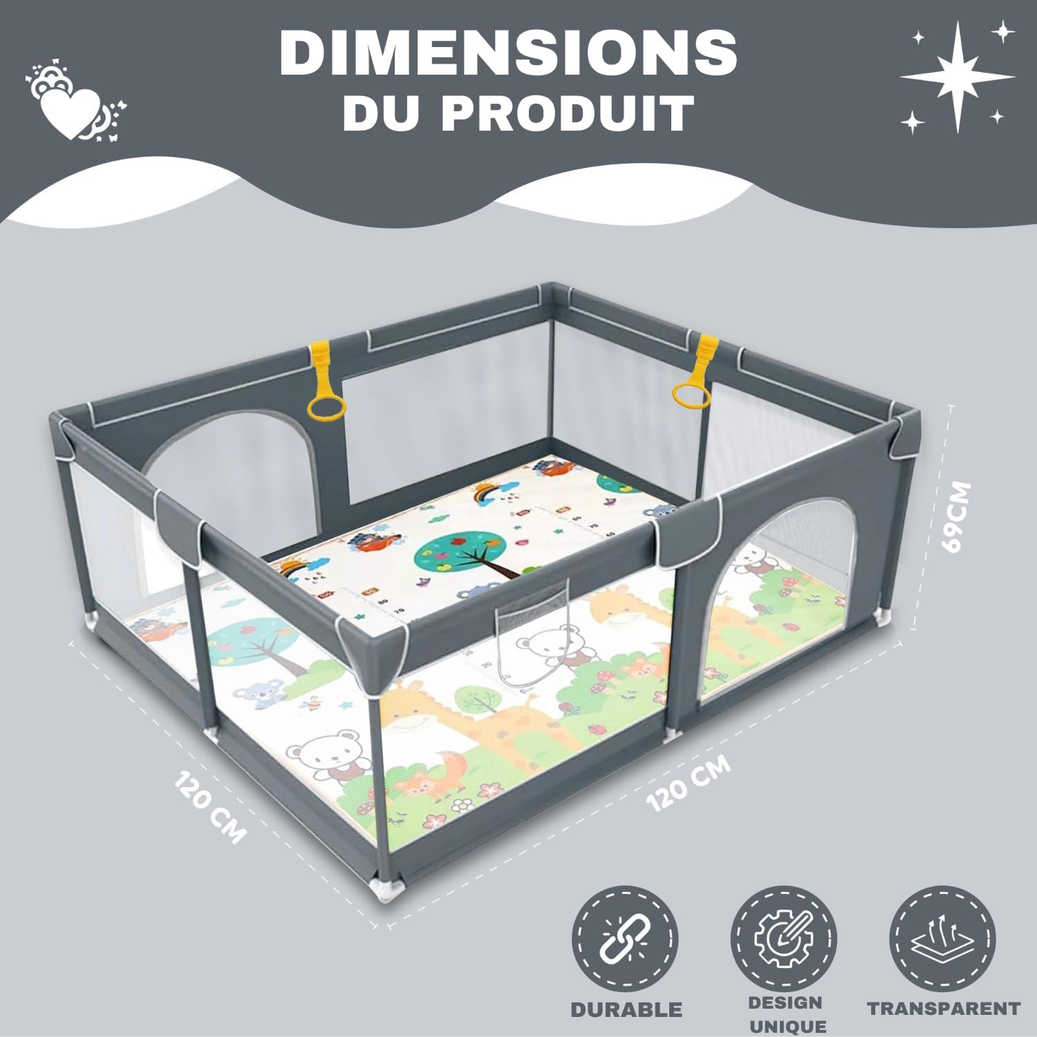 Parc bébé 120 x 120