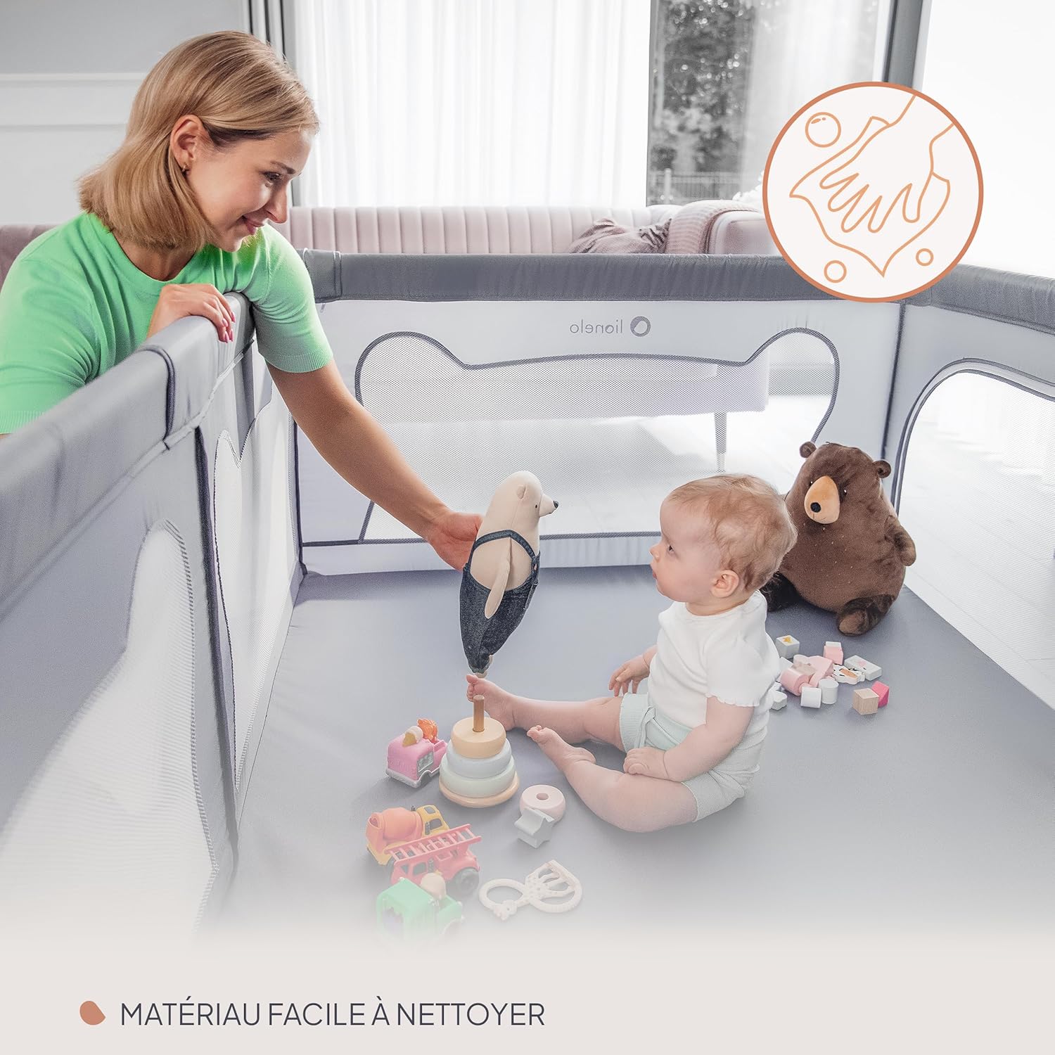 Parc bébé amovible