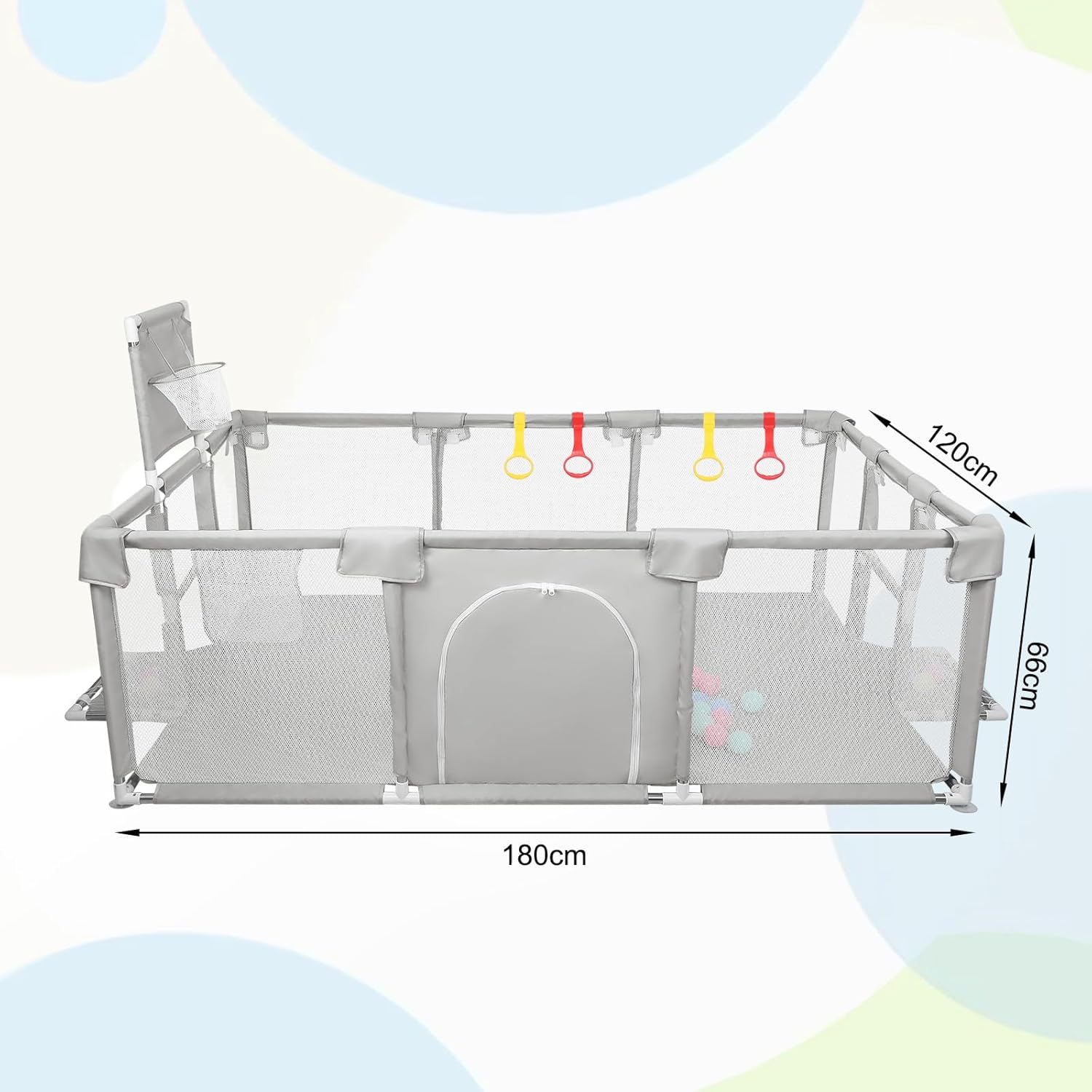 Parc bébé avec tapis