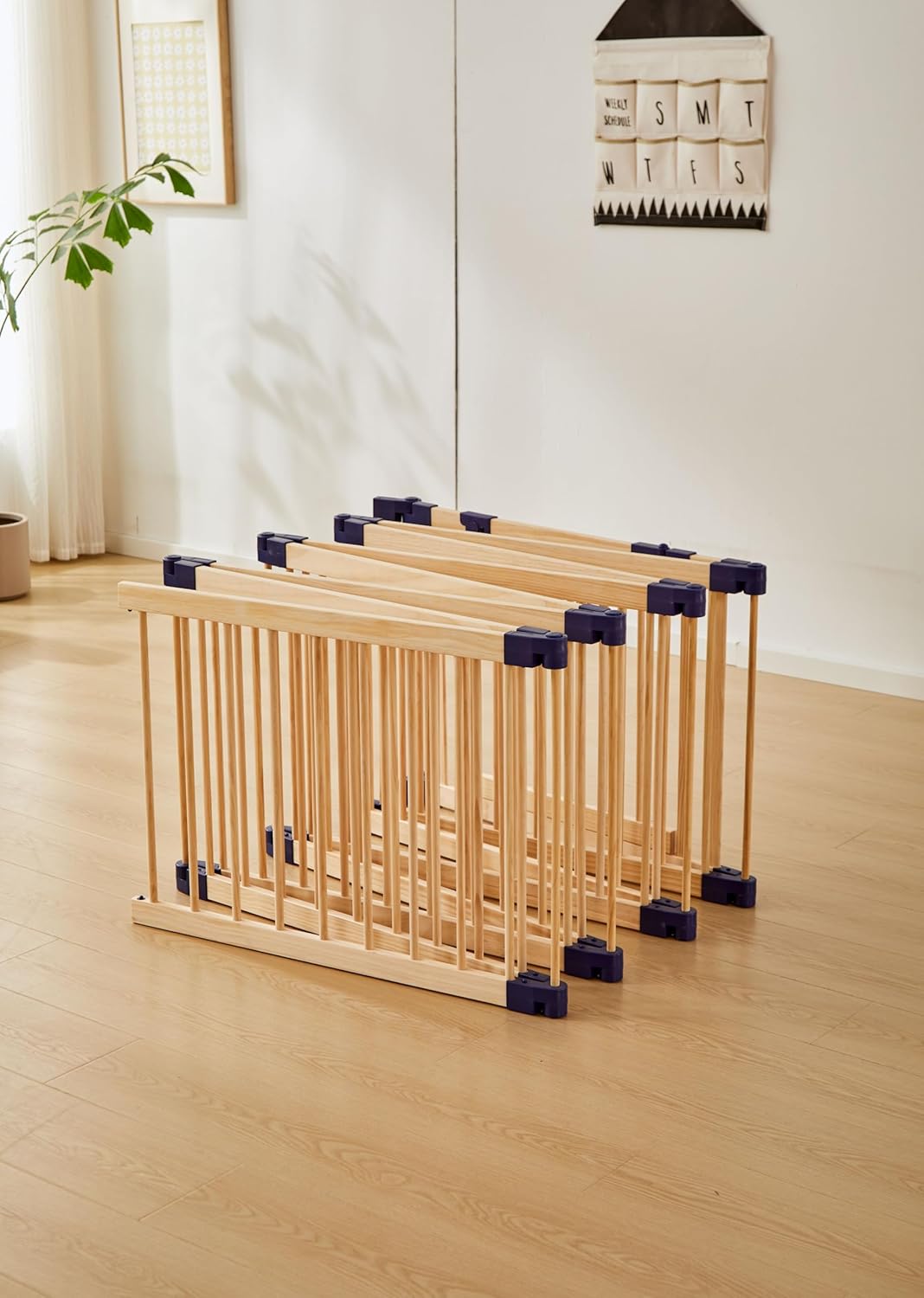 Parc bébé en bois pliable