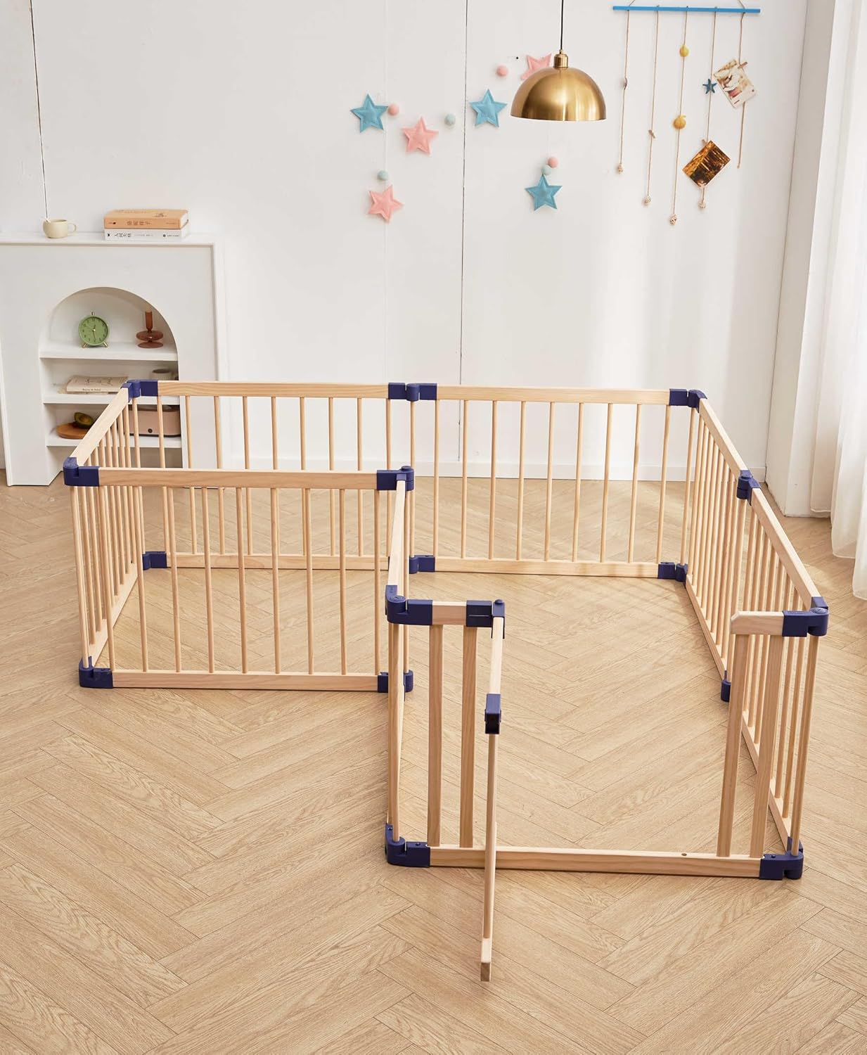 Parc bébé en bois pliable