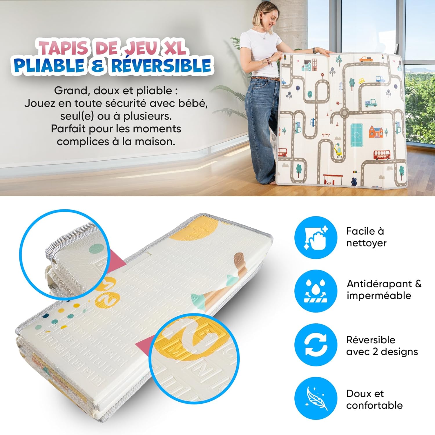 Parc bébé en filet