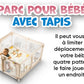 Parc bébé en filet