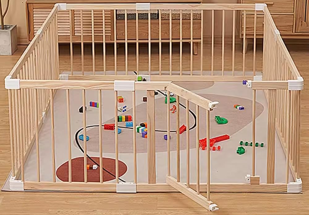 Parc en bois pour bébé