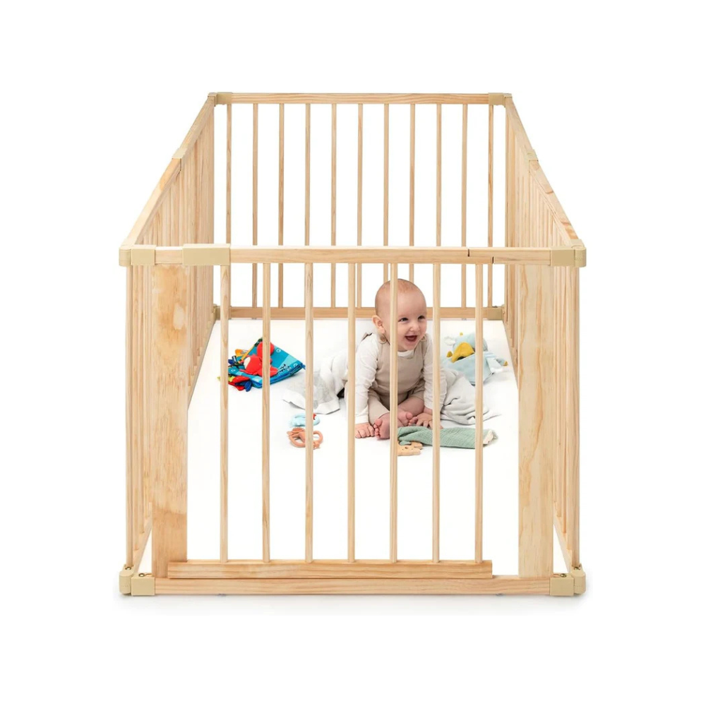 Parc pour bébé en bois
