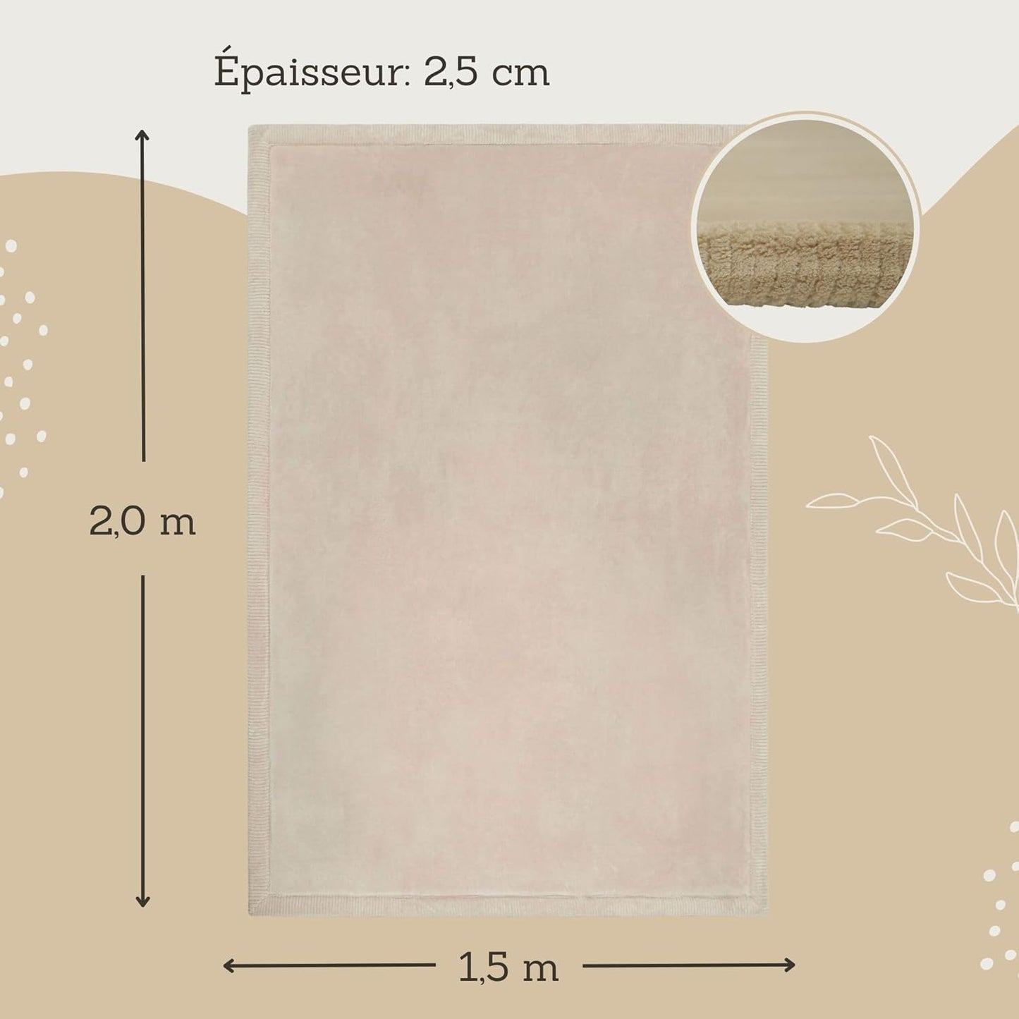 Tapis fond de parc bébé