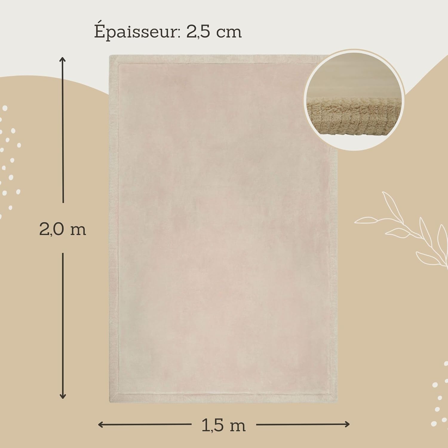 Tapis fond de parc bébé