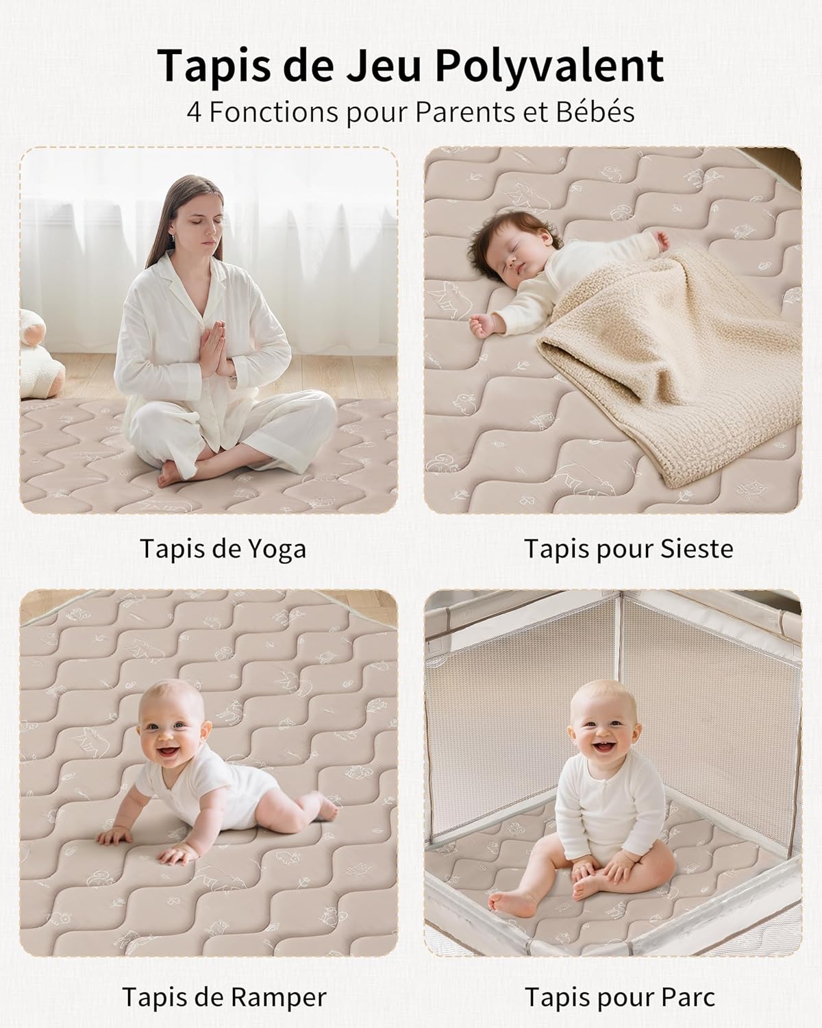 Tapis parc bébé 120x120
