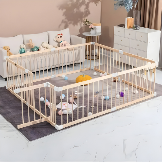 Parc en bois pour bébé